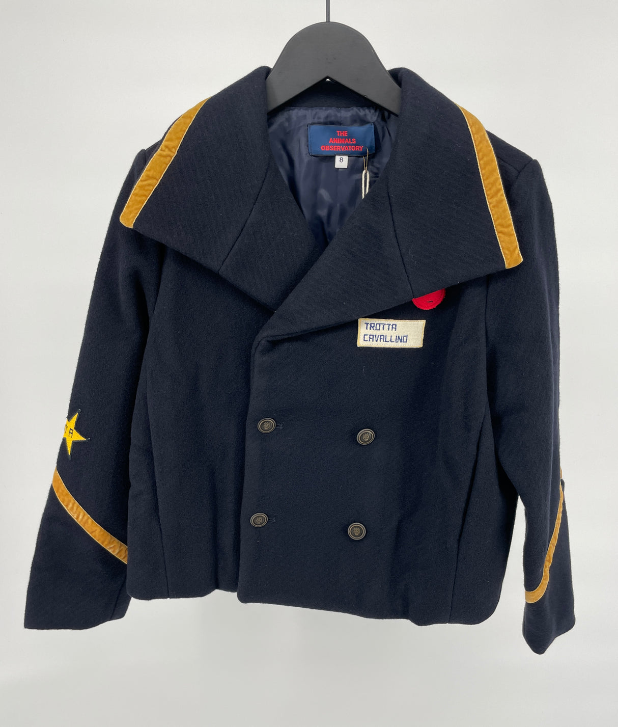 Jas Donkerblauw Wol 128