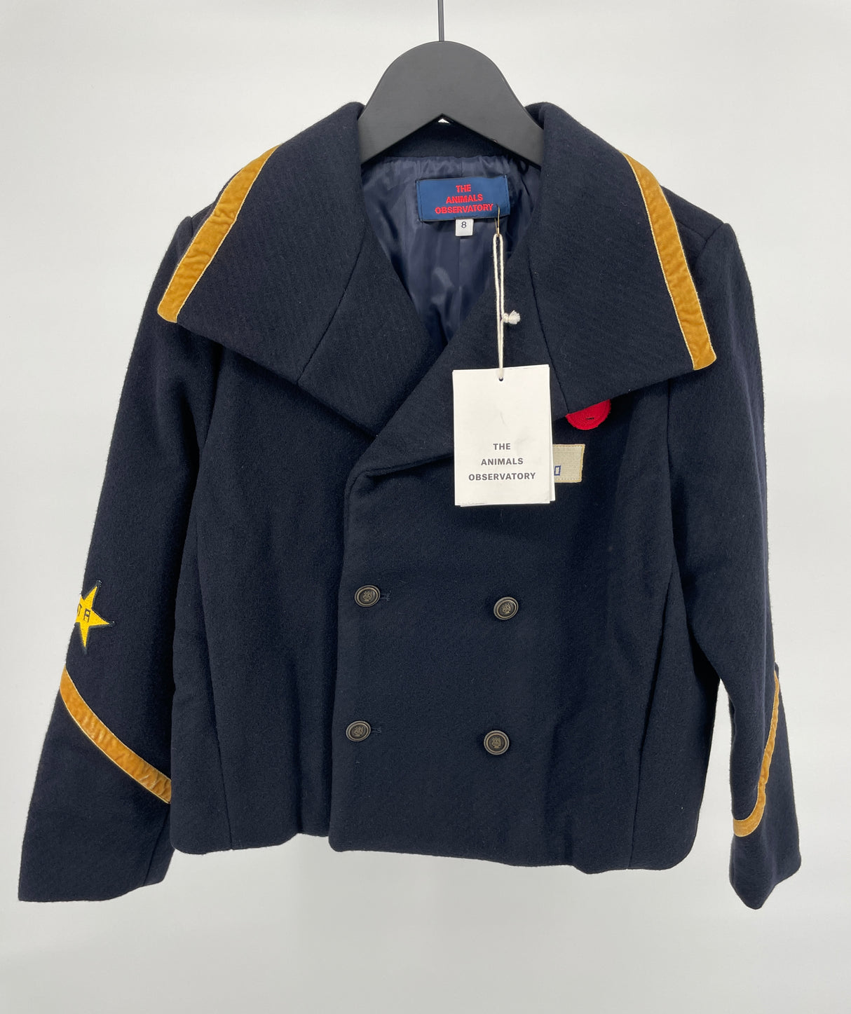 Jas Donkerblauw Wol 128