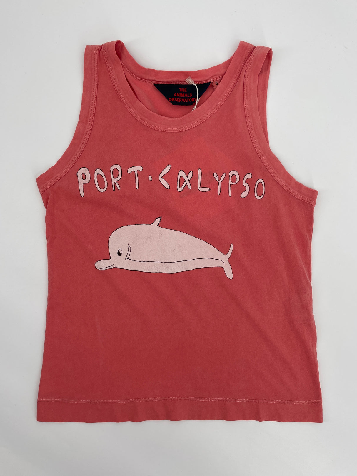 Tanktop Rood Dolfijn Maat 116