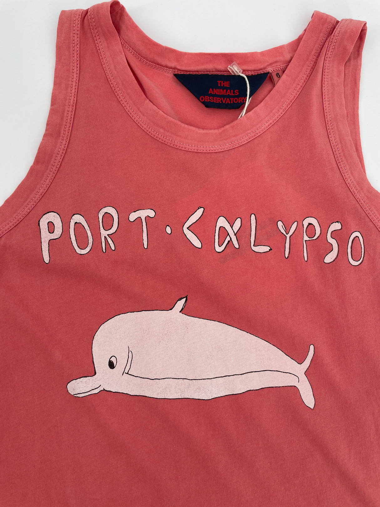 Tanktop Rood Dolfijn Maat 116