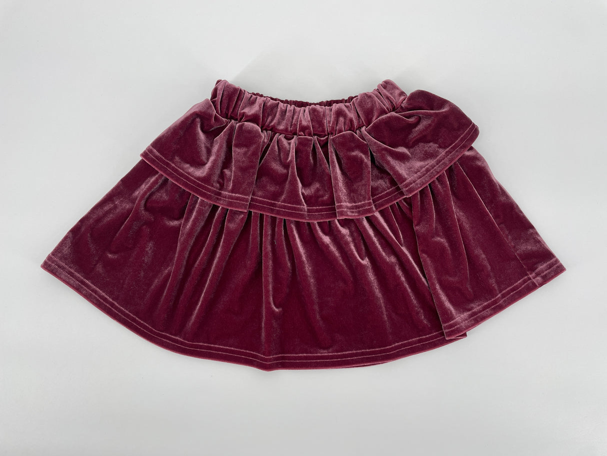 Rok Paars Velours Maat 104 / 110