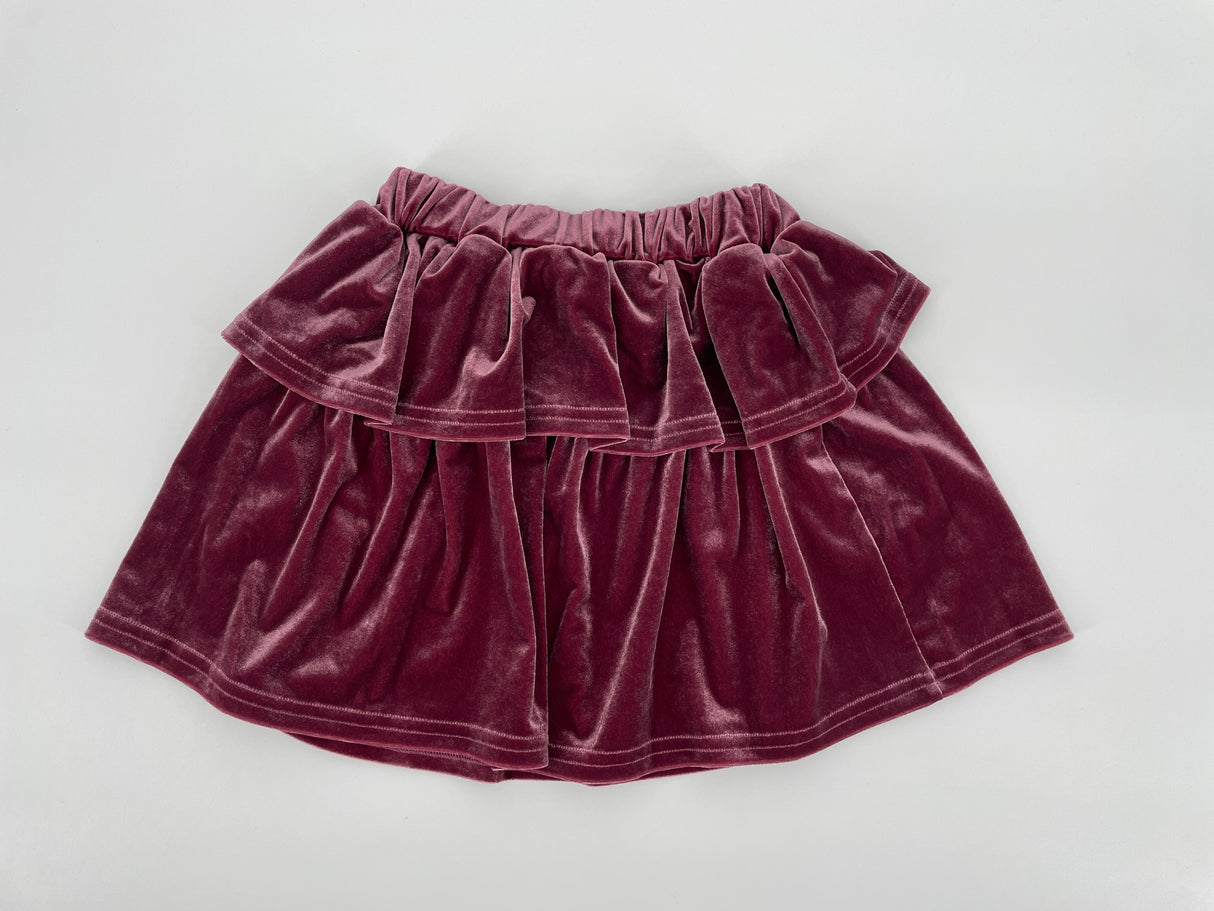 Rok Paars Velours Maat 104 / 110