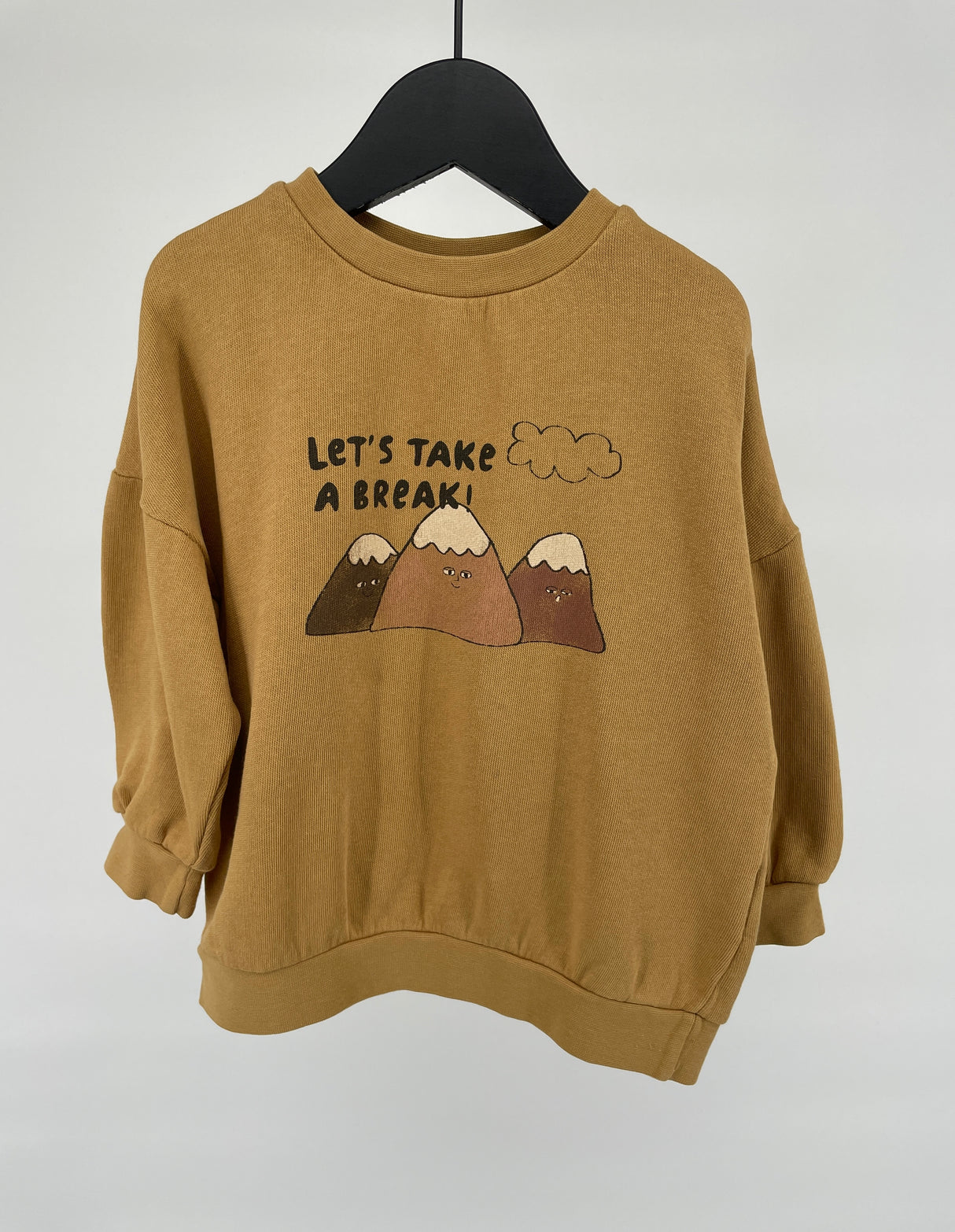 Trui Geel Let's Take a Break Maat 92