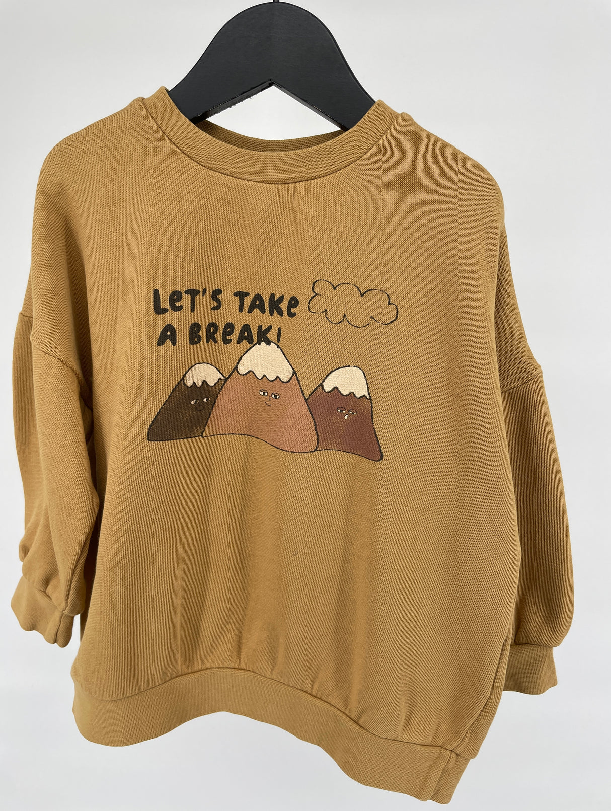 Trui Geel Let's Take a Break Maat 92