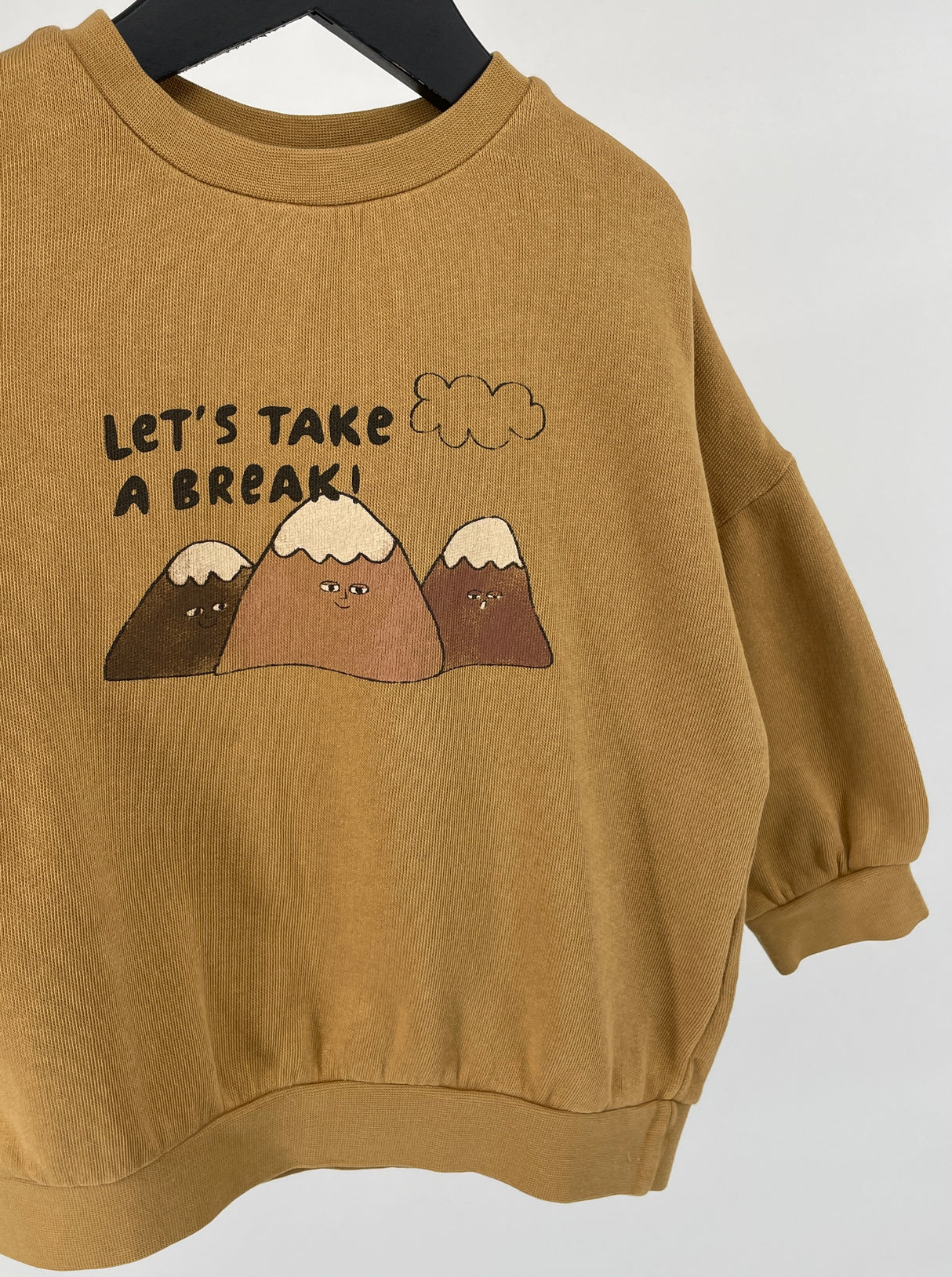 Trui Geel Let's Take a Break Maat 92