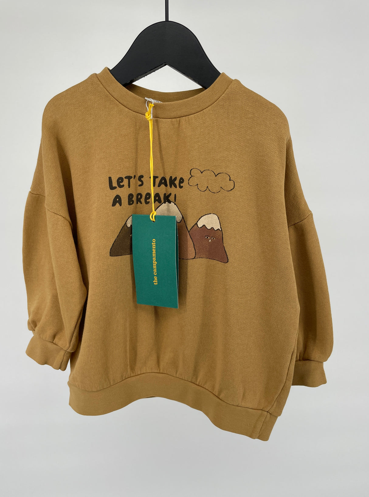 Trui Geel Let's Take a Break Maat 92