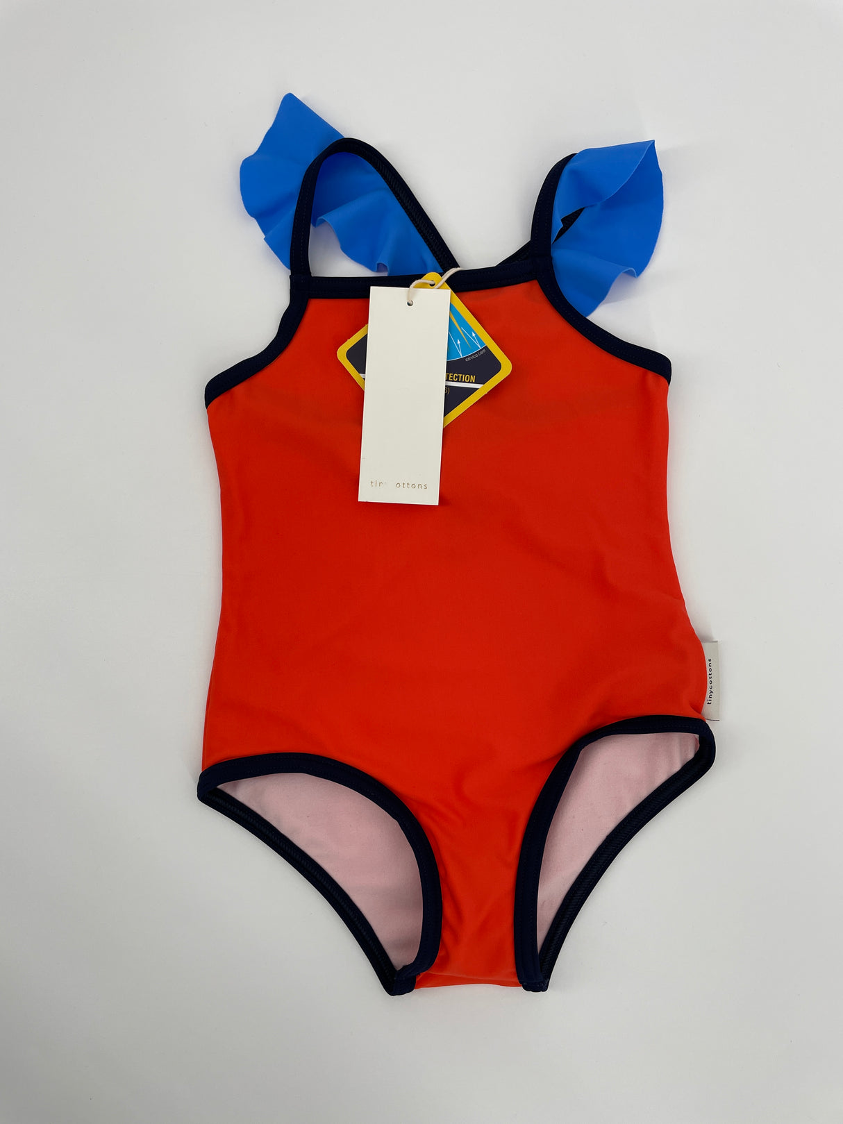 Badpak Oranje Blauw met Franjes UPF50+ Maat 92