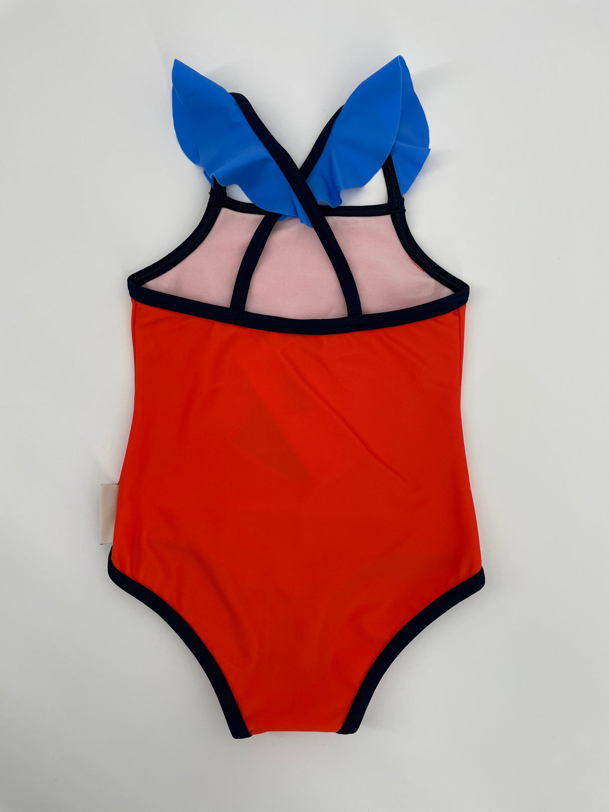 Badpak Oranje Blauw met Franjes UPF50+ Maat 92