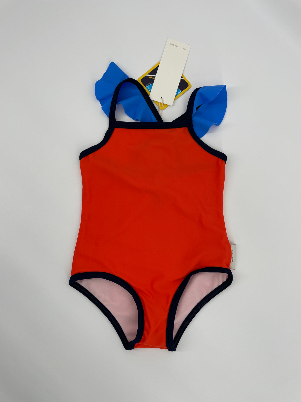 Badpak Oranje Blauw met Franjes UPF50+ Maat 92