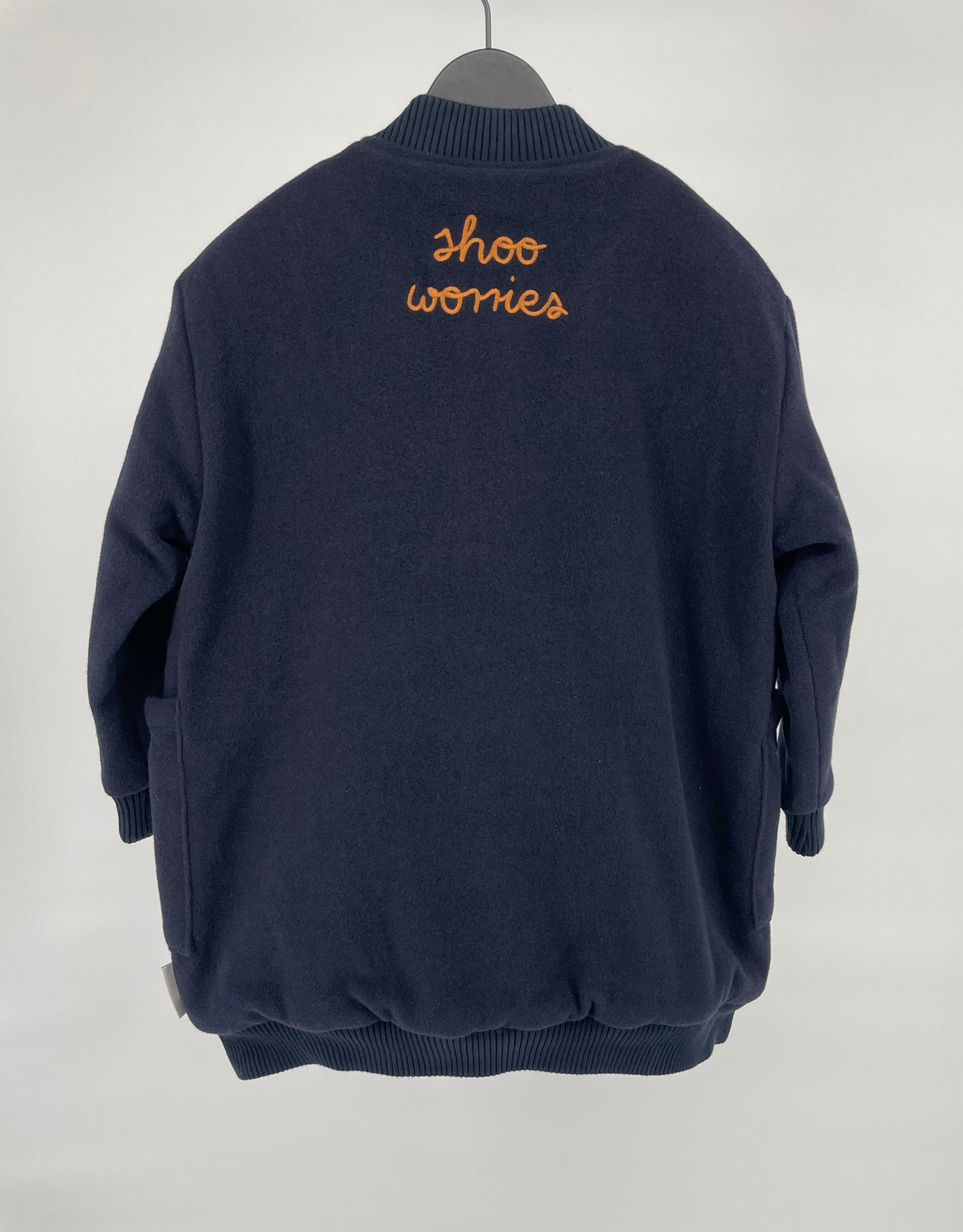 Jas Wol Donkerblauw Maat 128