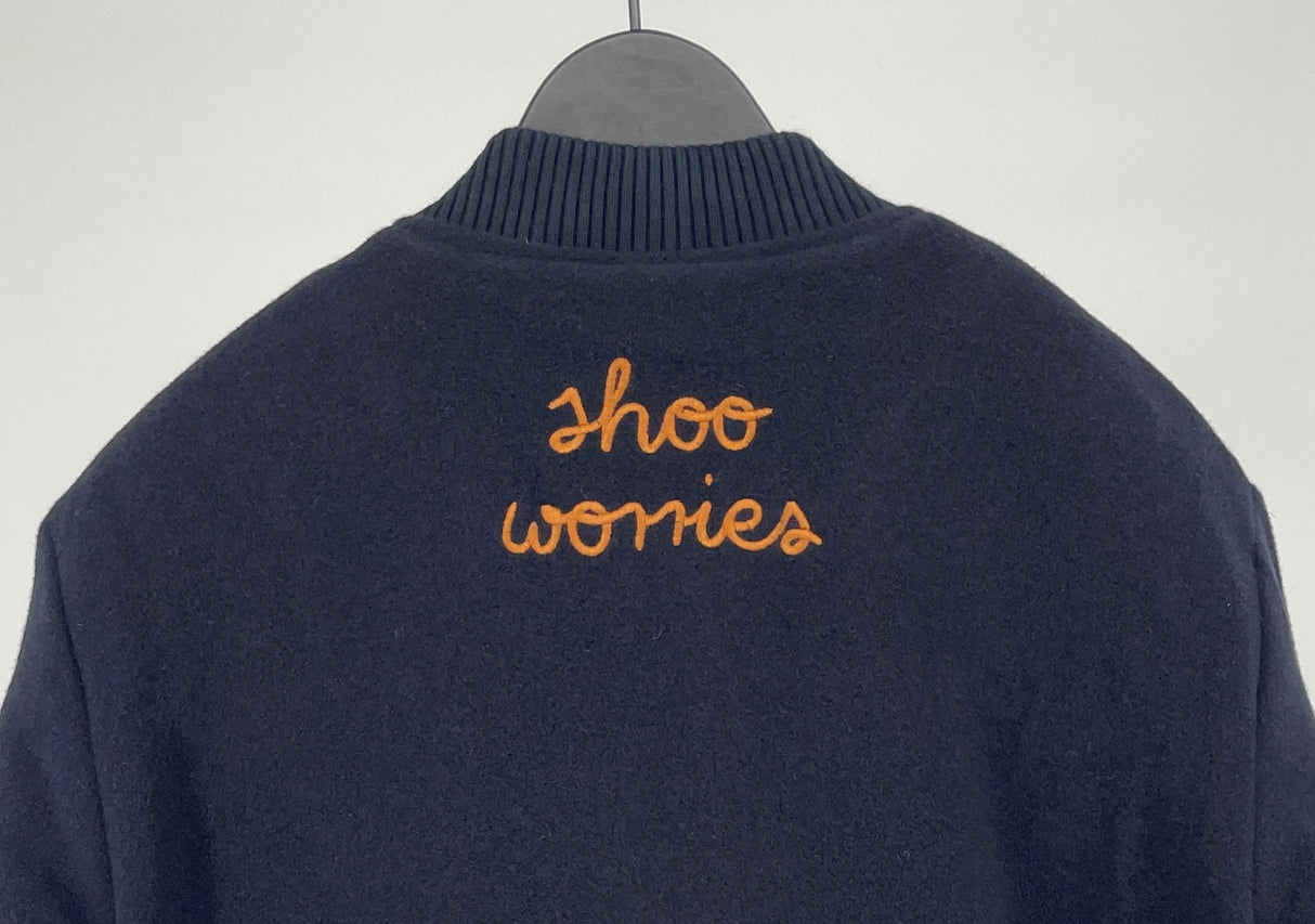 Jas Wol Donkerblauw Maat 128