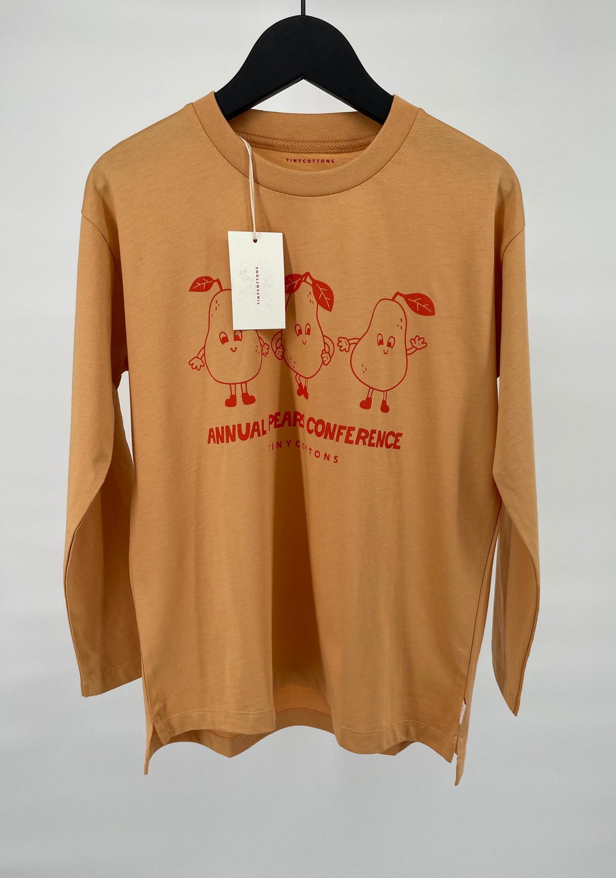 Longsleeve Oranje met Rood Peren Print