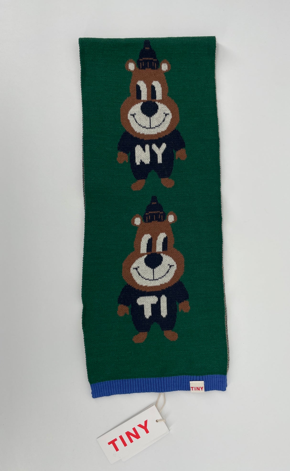 Sjaal Donkergroen met Beren