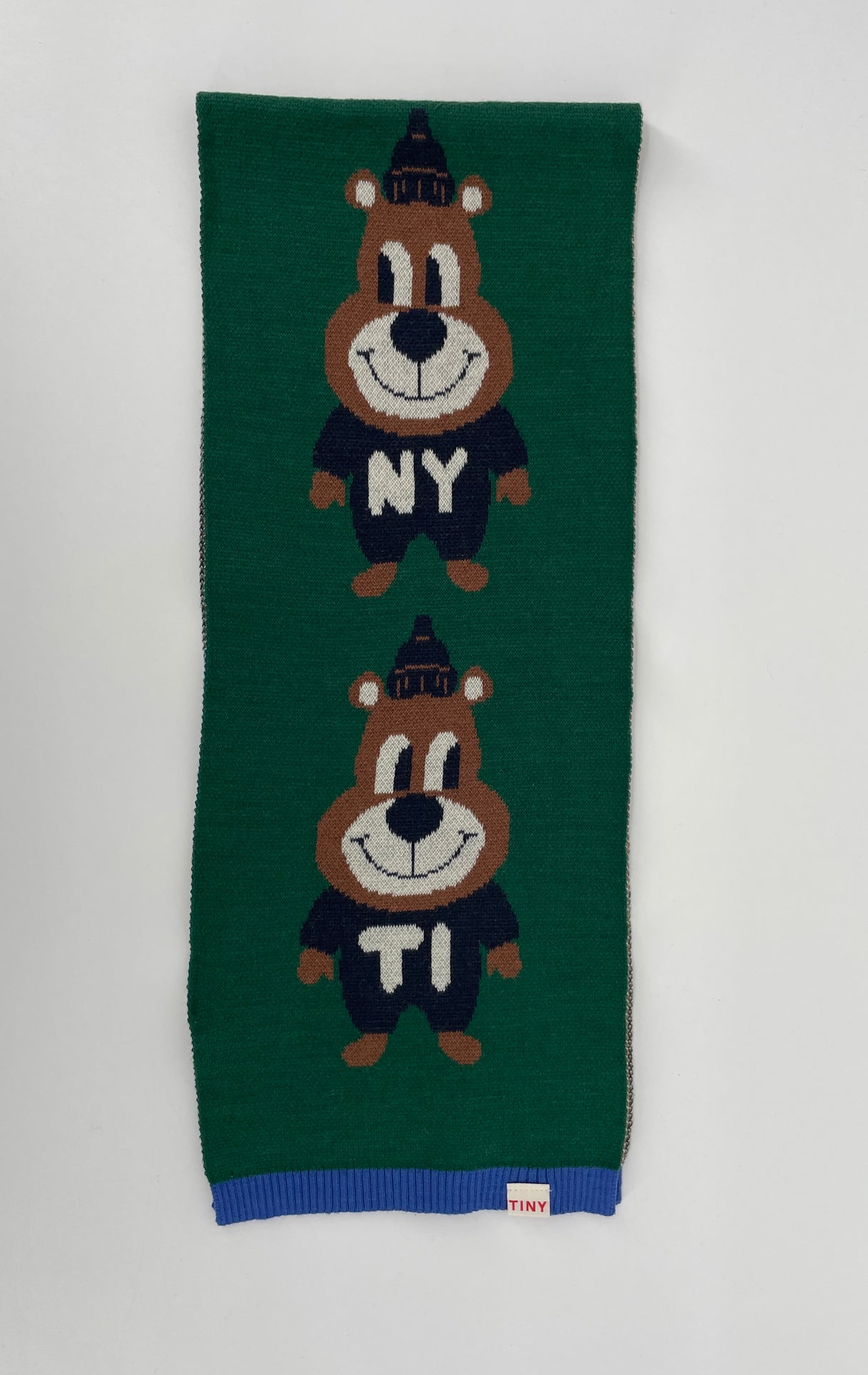 Sjaal Donkergroen met Beren