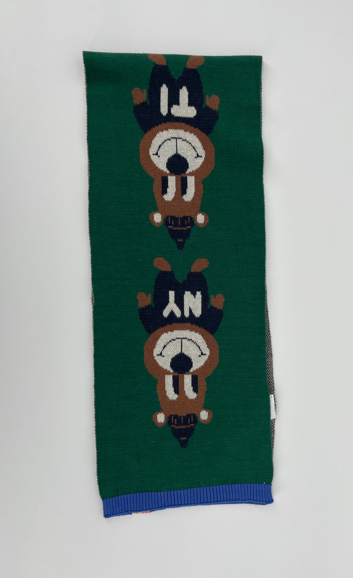 Sjaal Donkergroen met Beren