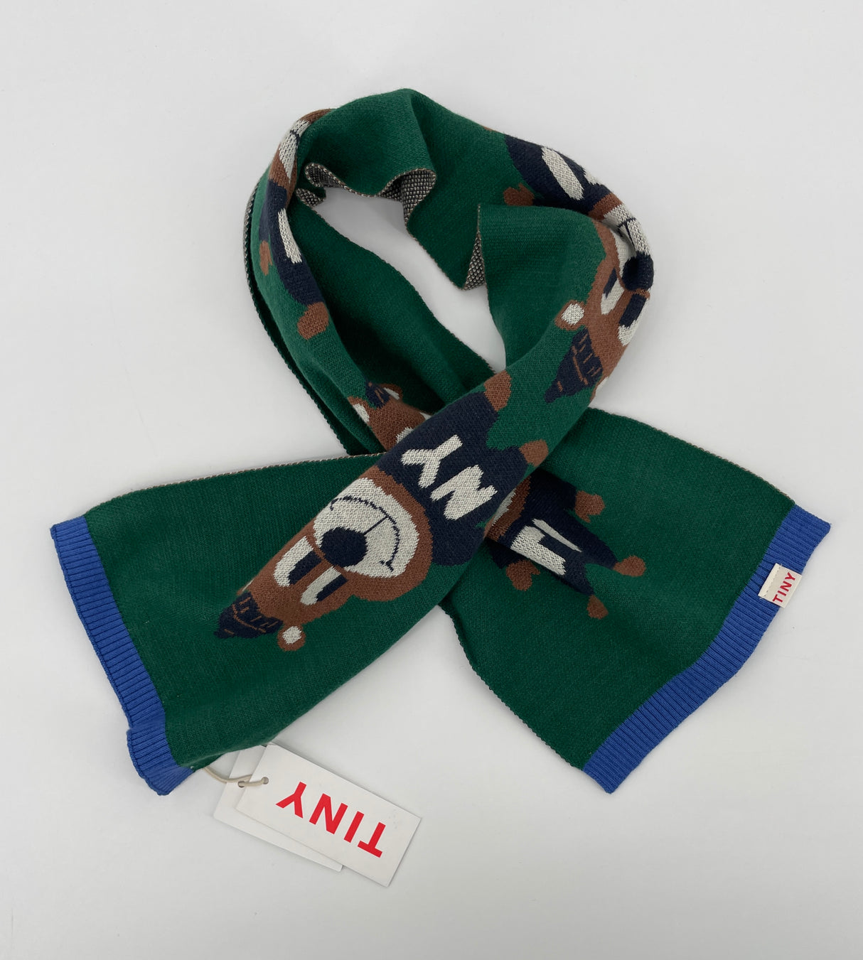 Sjaal Donkergroen met Beren