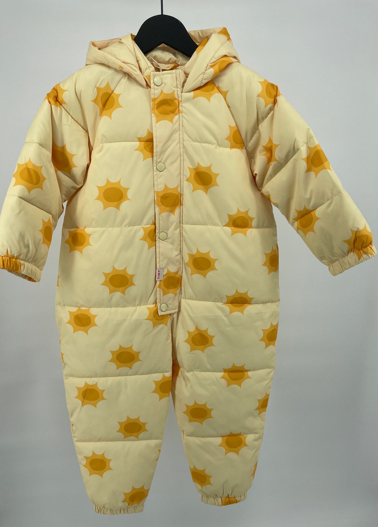 Sneeuwpak Overal Geel Zonnetjes Print Maat 104