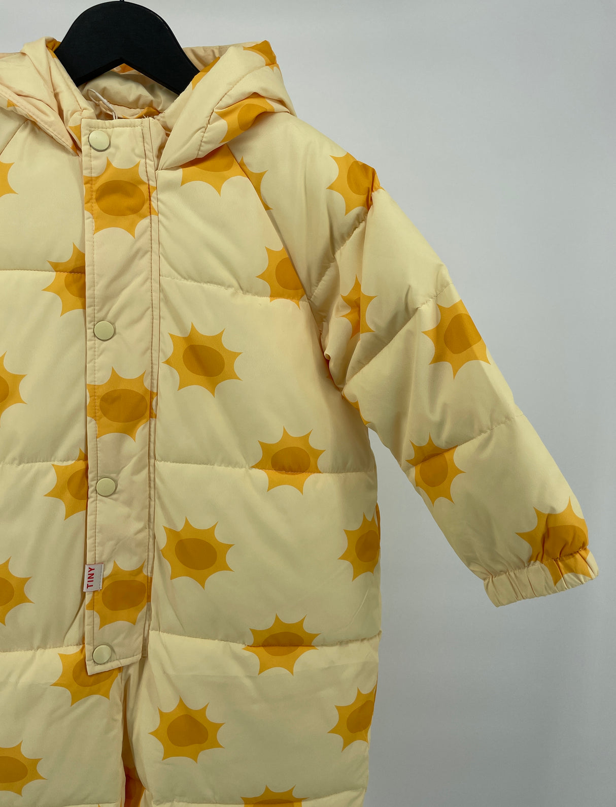 Sneeuwpak Overal Geel Zonnetjes Print Maat 104