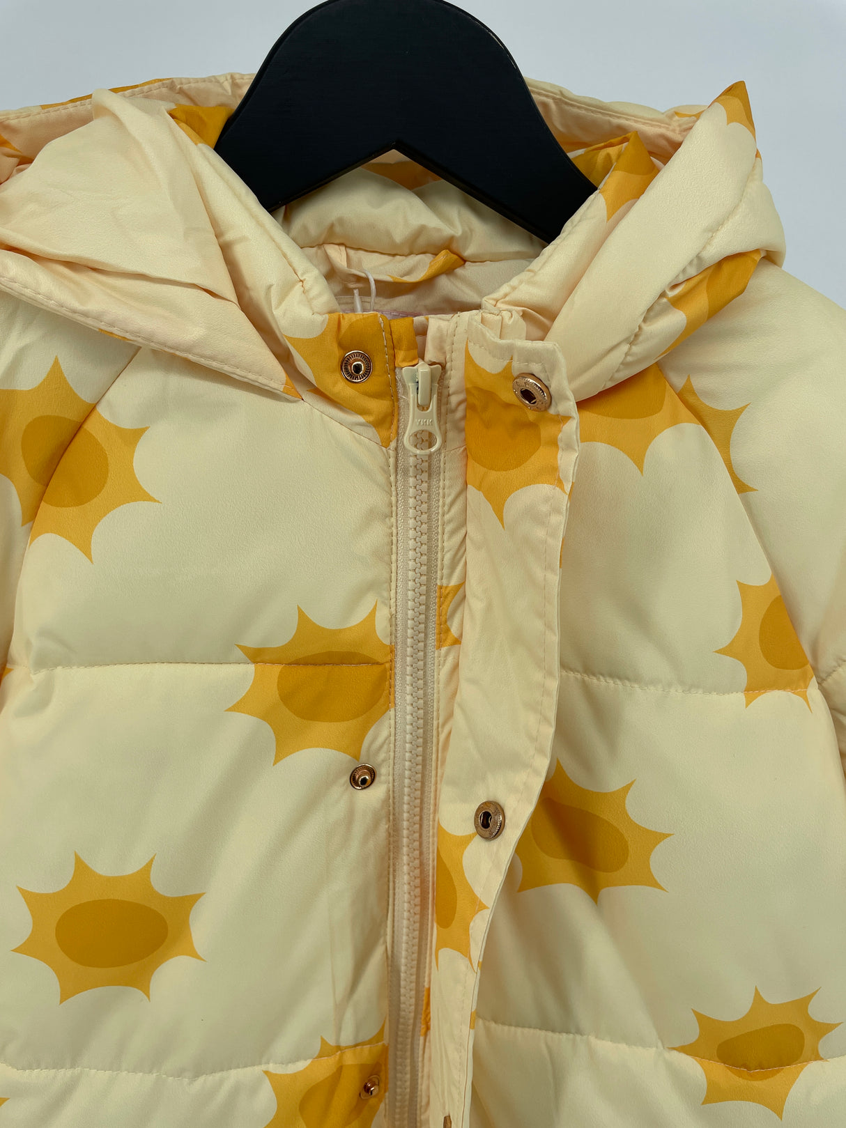 Sneeuwpak Overal Geel Zonnetjes Print Maat 104