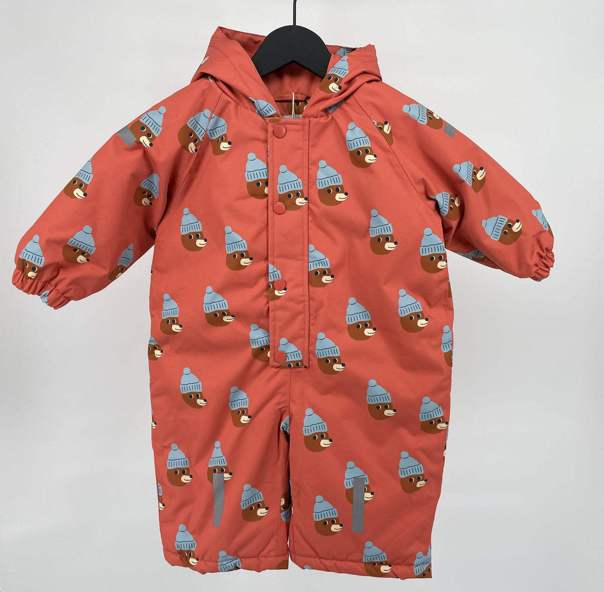 Sneeuwpak Overal Oranje Beren Print Maat 86
