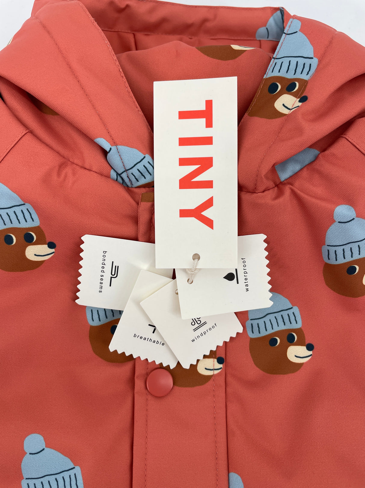 Sneeuwpak Overal Oranje Beren Print Maat 86