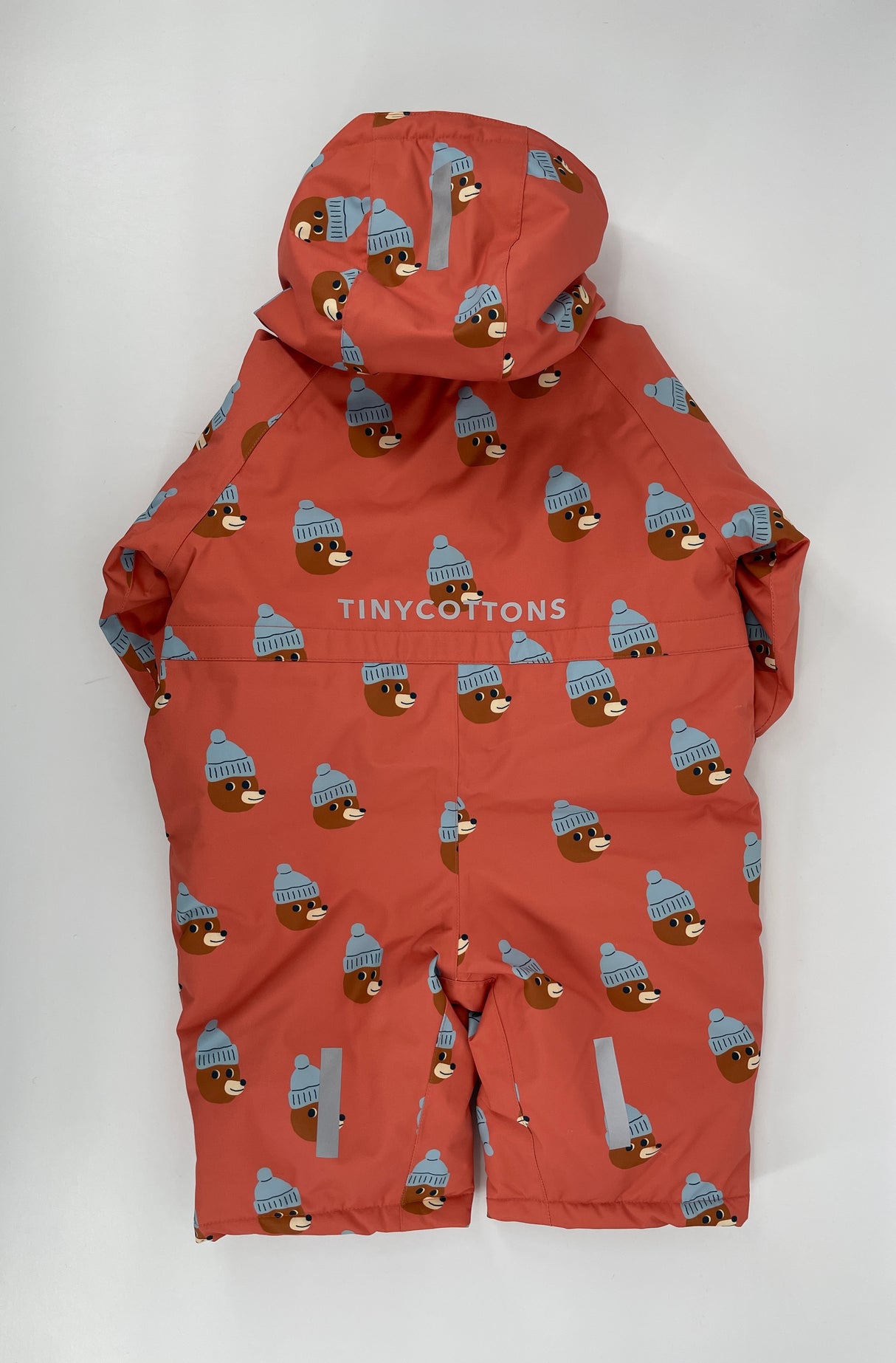 Sneeuwpak Overal Oranje Beren Print Maat 86