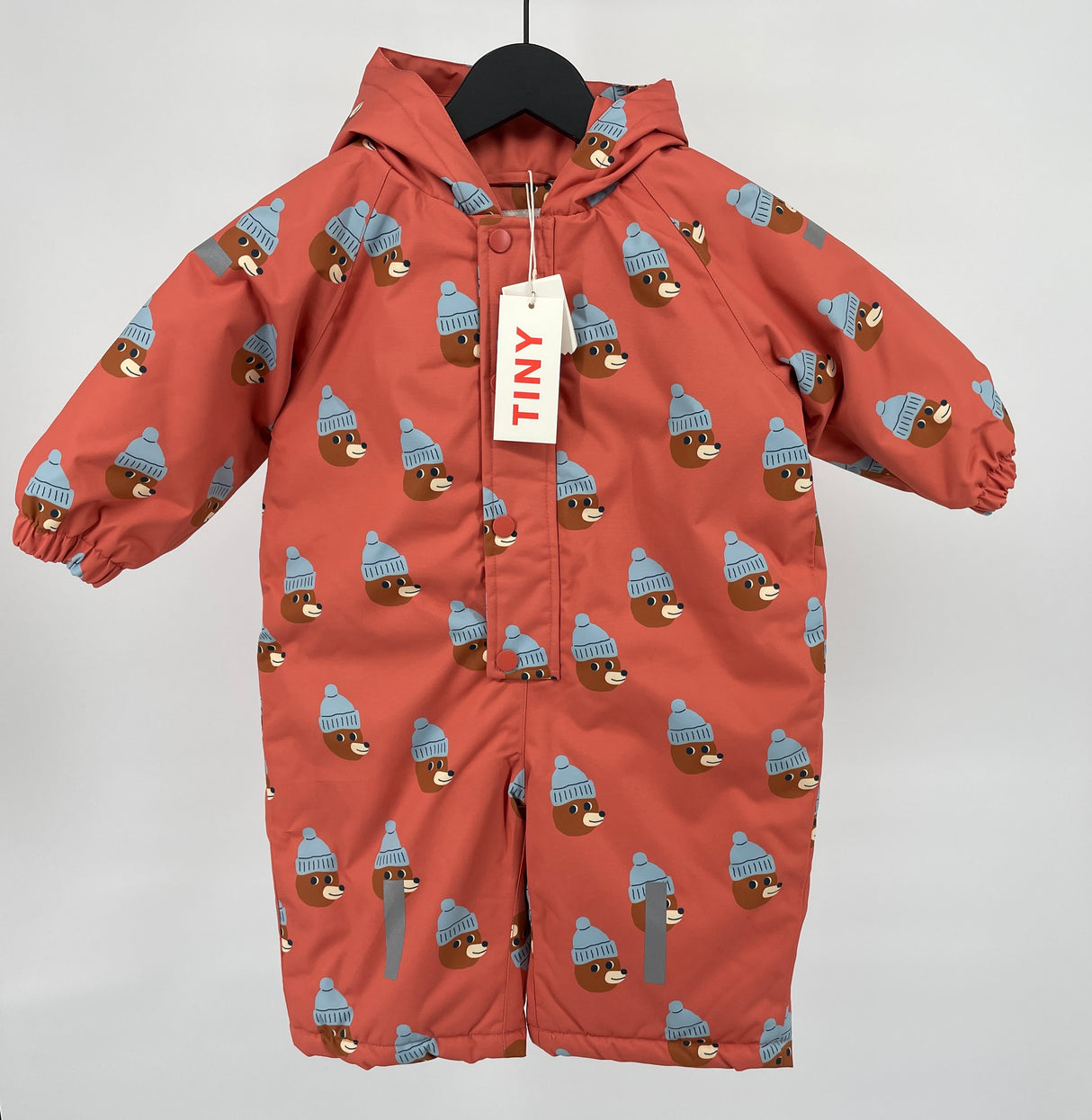 Sneeuwpak Overal Oranje Beren Print Maat 86