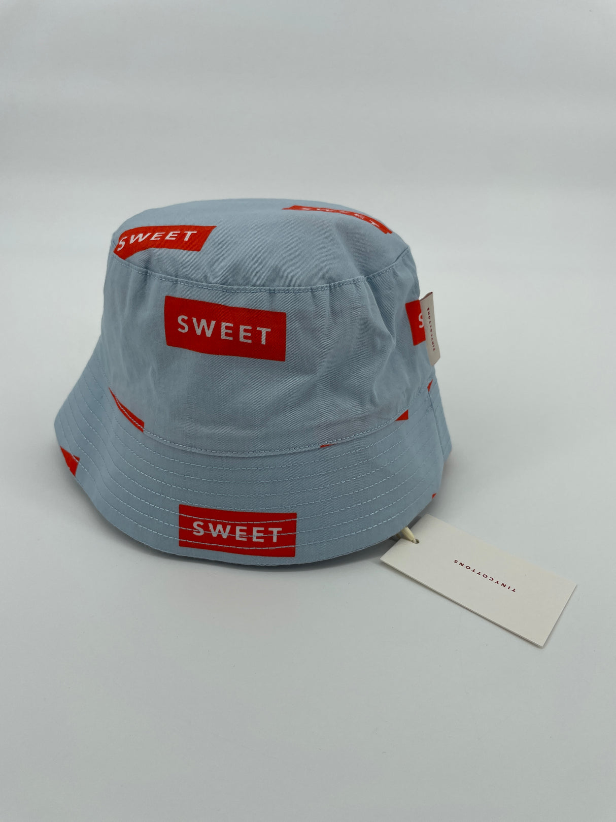 Vissershoedje Lichtblauw Rood Sweet 4 - 8 Jaar