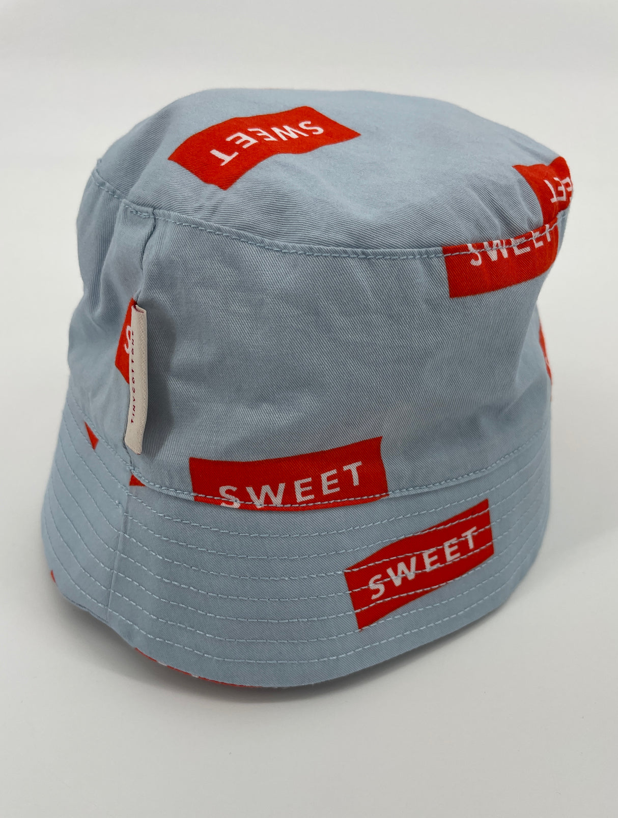 Vissershoedje Lichtblauw Rood Sweet 4 - 8 Jaar