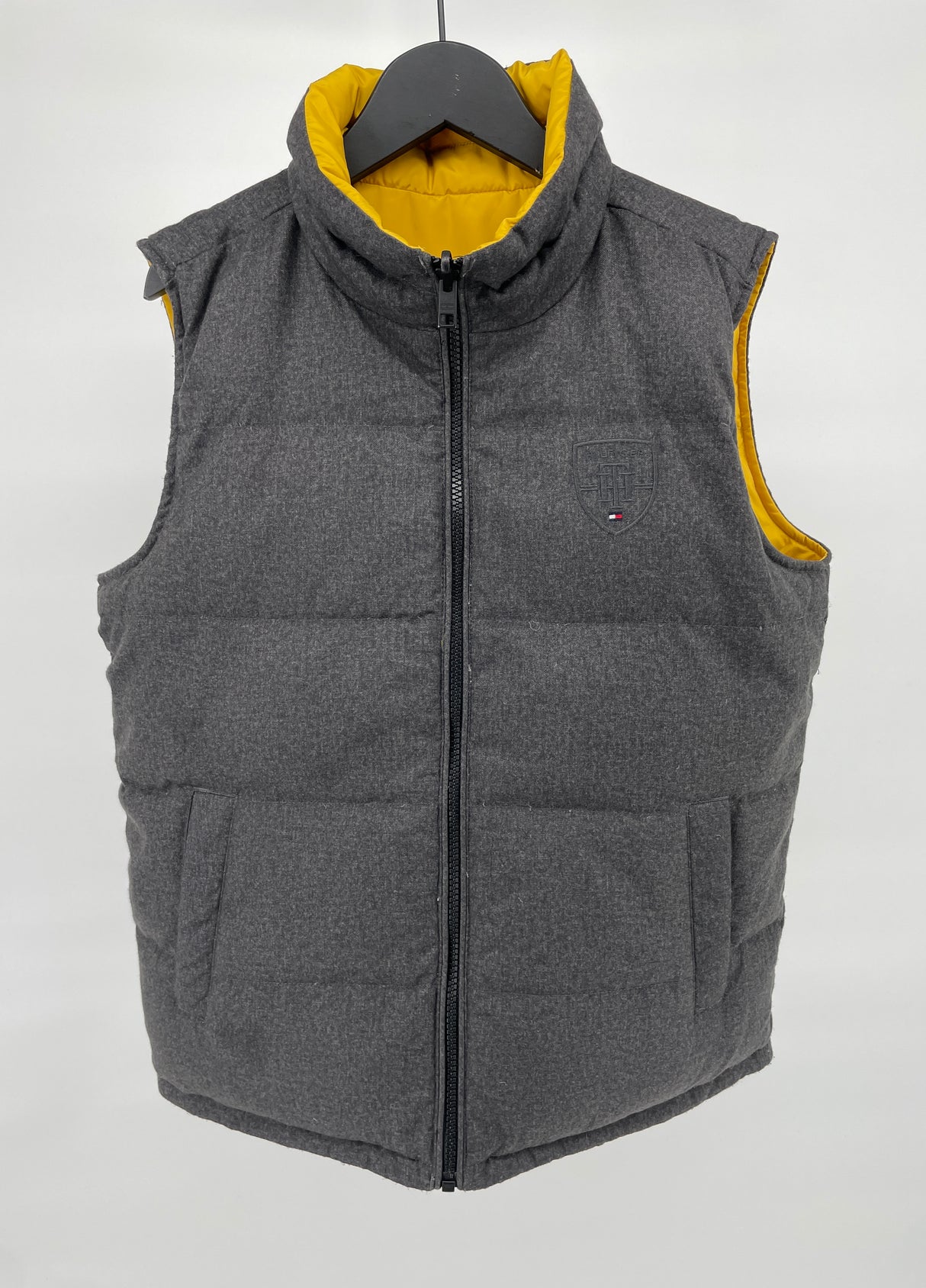 Bodywarmer Reversible Geel Grijs Maat 152
