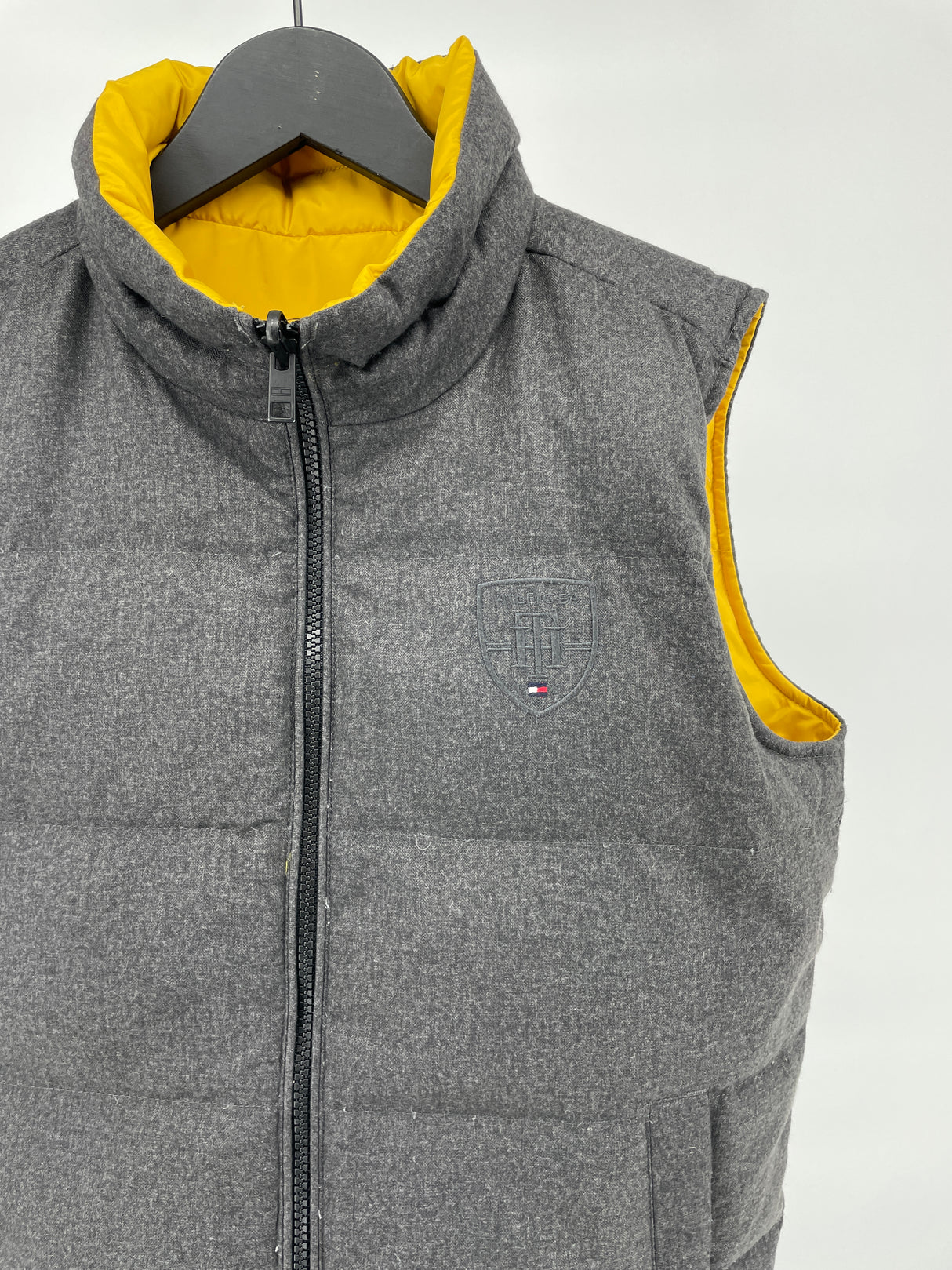 Bodywarmer Reversible Geel Grijs Maat 152