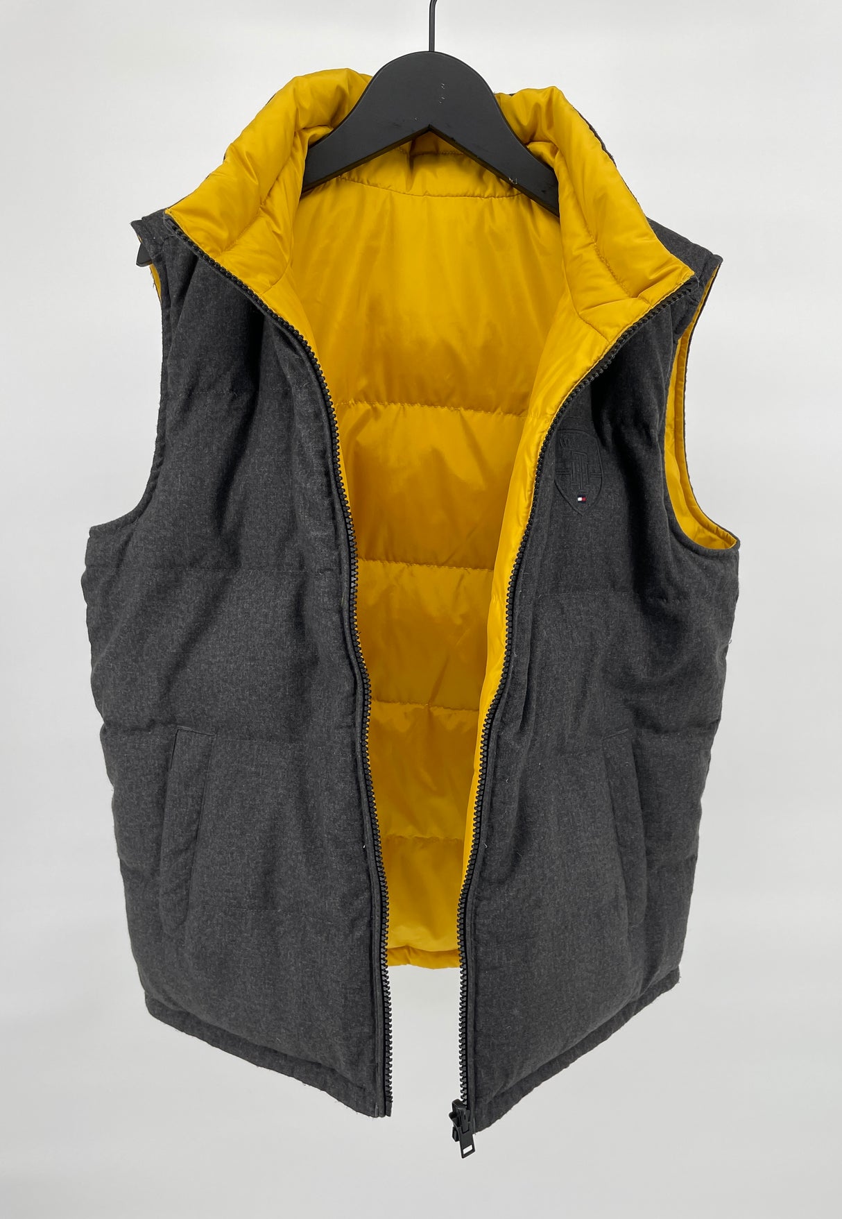 Bodywarmer Reversible Geel Grijs Maat 152