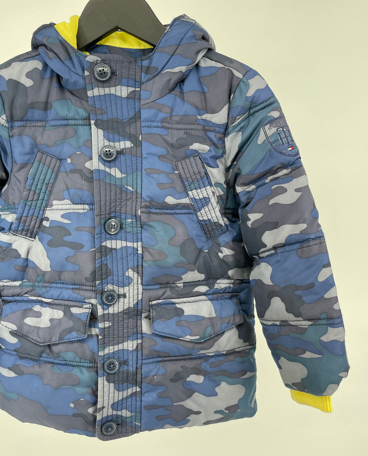 Winterjas Blauw Camouflage Maat 104