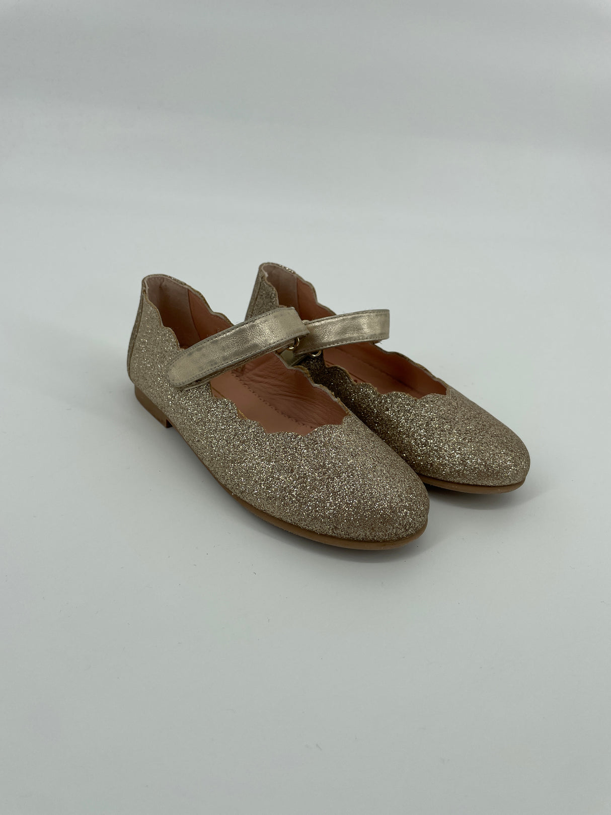 Classic Feest Schoenen Goud Glitter Maat 27