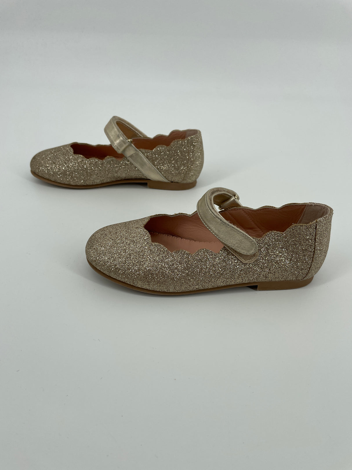 Classic Feest Schoenen Goud Glitter Maat 27