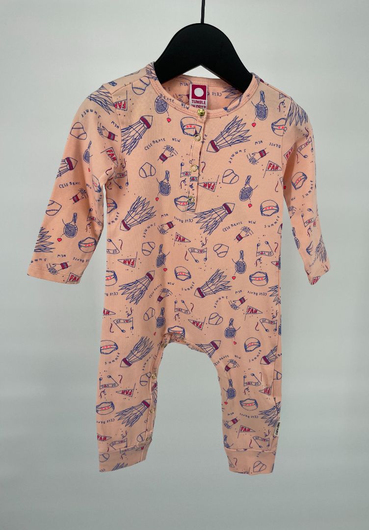 Babypak Roze met Print Maat 68