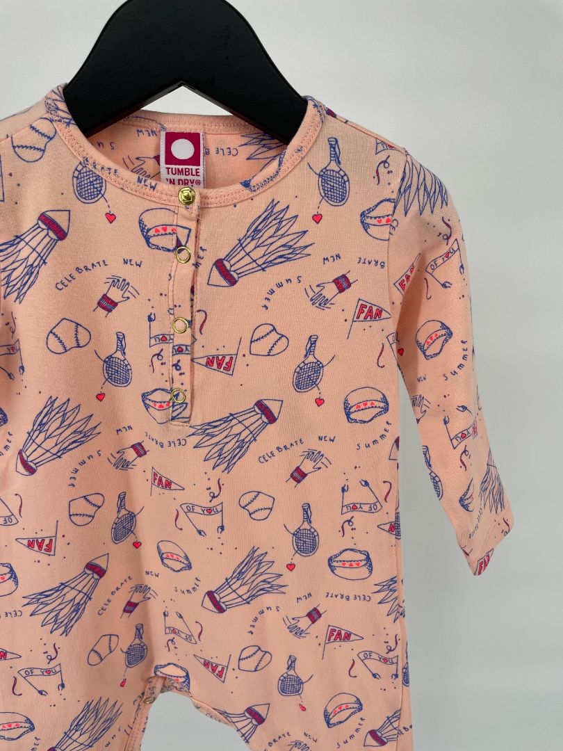 Babypak Roze met Print Maat 68