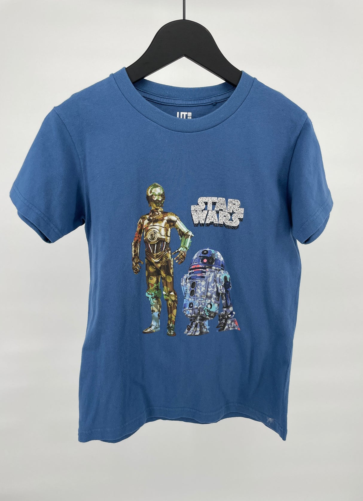 T-shirt Blauw Star Wars R2-D2 en C-3PO Maat 140