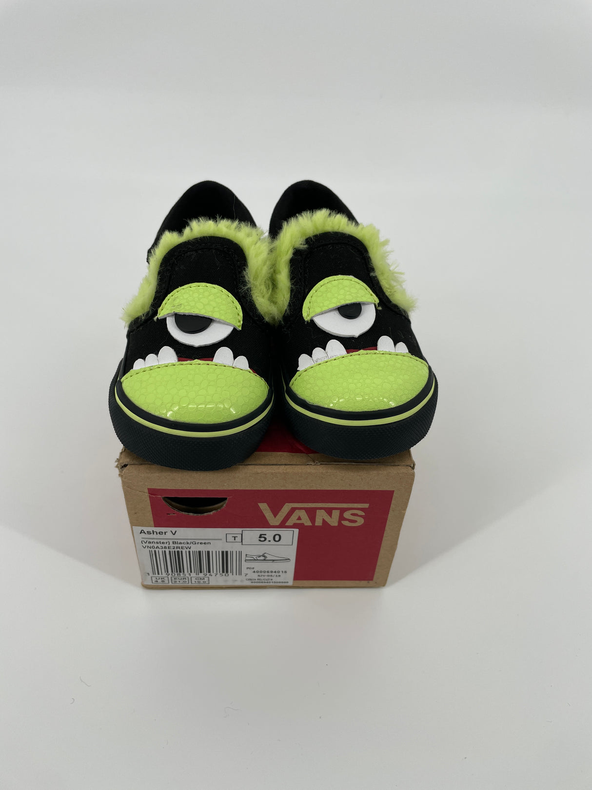 Asher V Zwart Groen Monster Maat 21