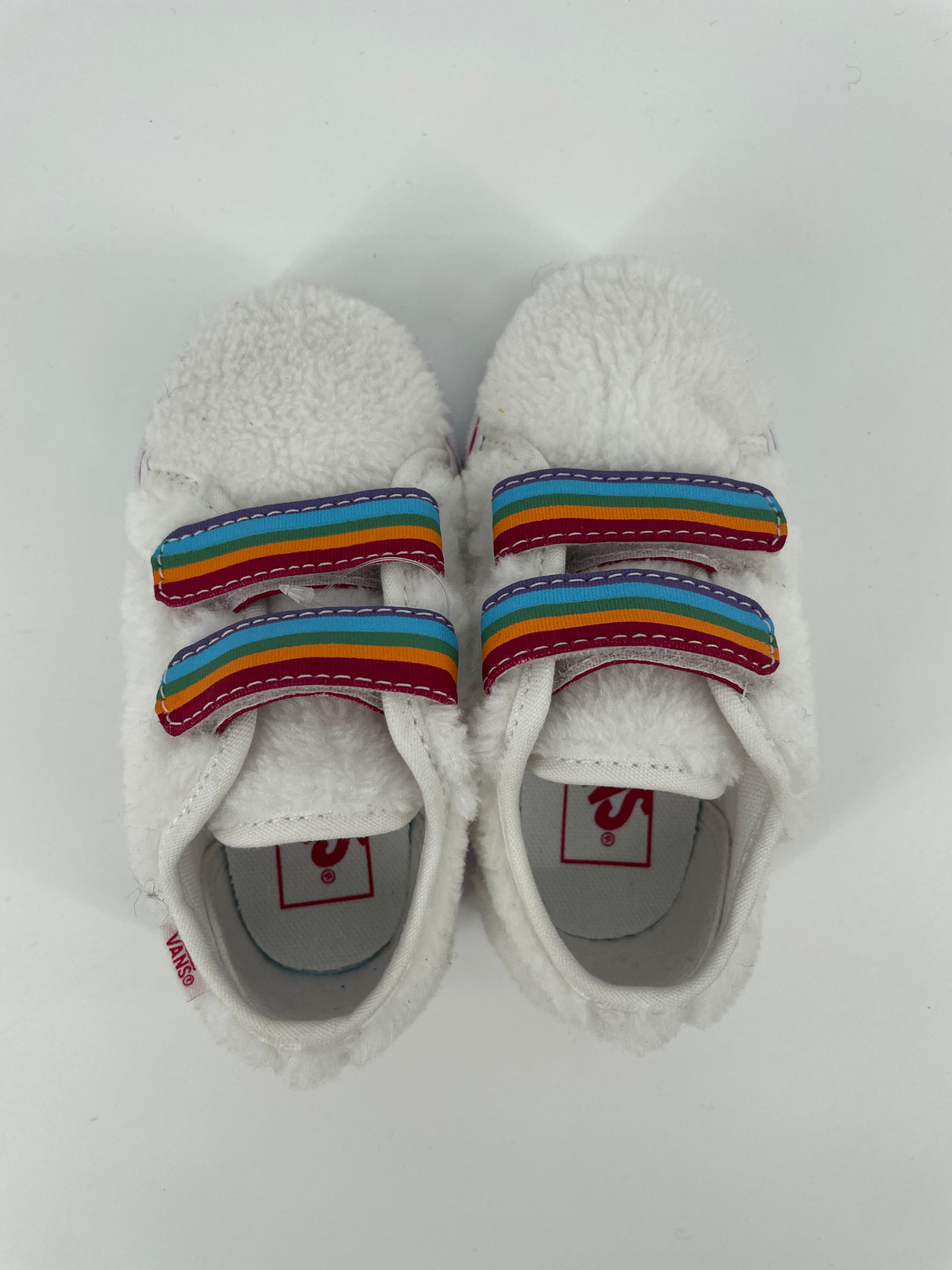 Klittenband Schoenen Wit Regenboog Maat 22,5