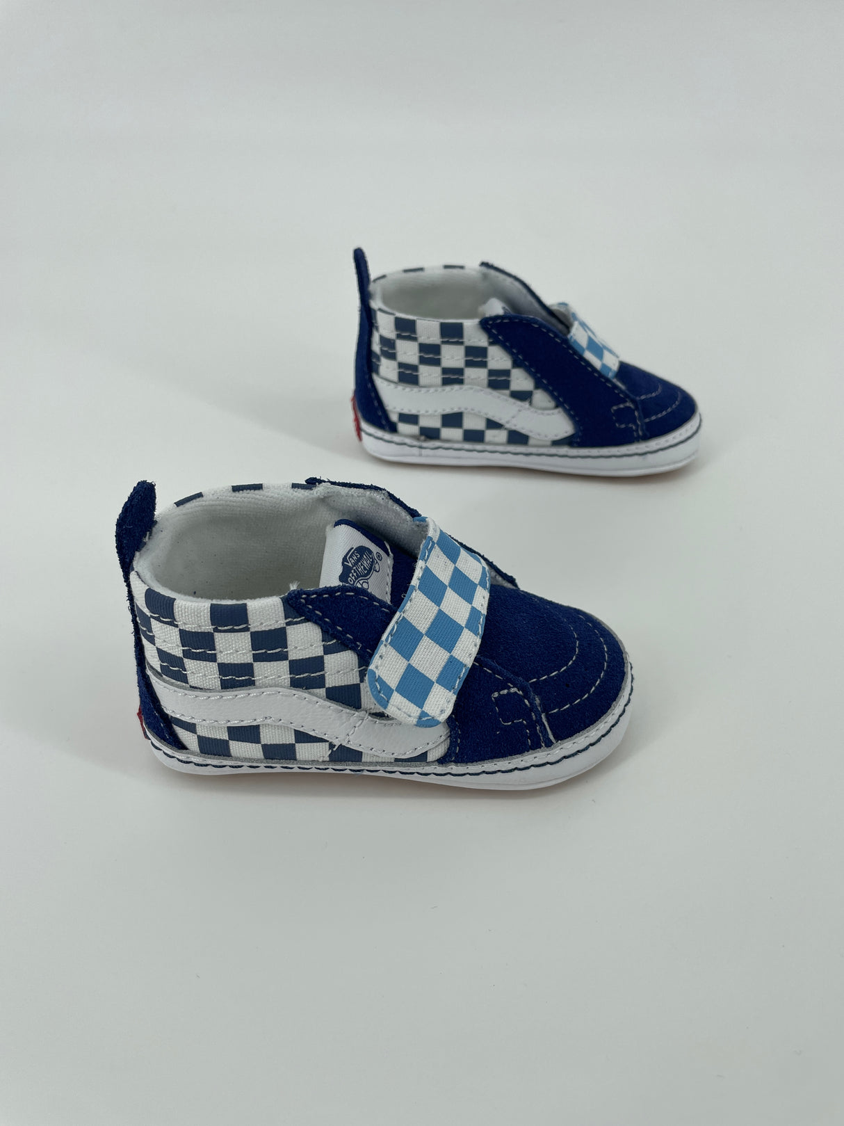 Sk8-Hi Crib Schoentjes Blauw Wit Geblokt Maat 19