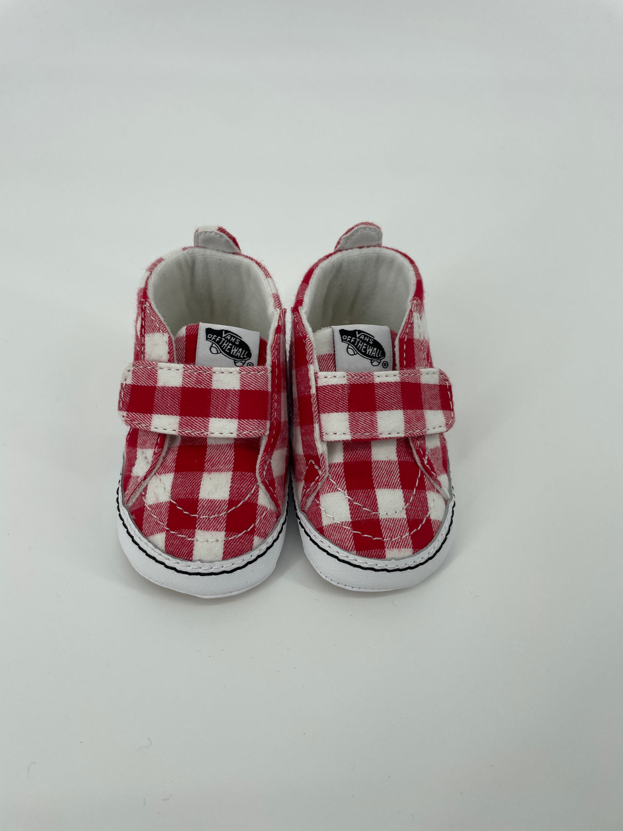 Sk8-Hi Crib Schoentjes Rood Wit Geblokt Maat 18