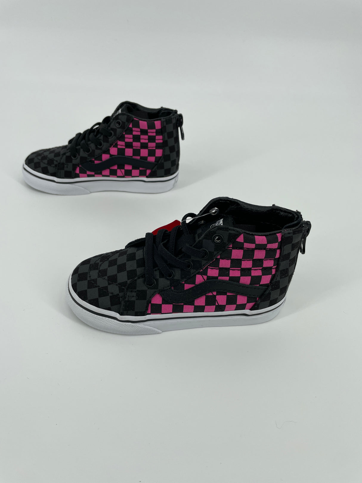 Sk8-Hi Zip Checkerboard Roze Zwart Maat 21,5