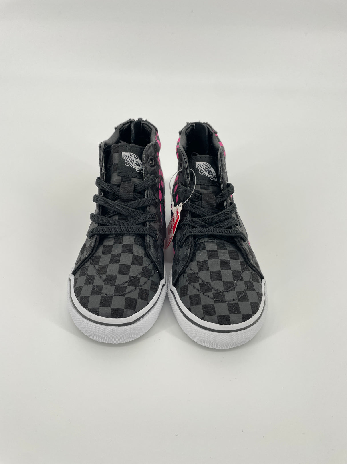 Sk8-Hi Zip Checkerboard Roze Zwart Maat 21,5