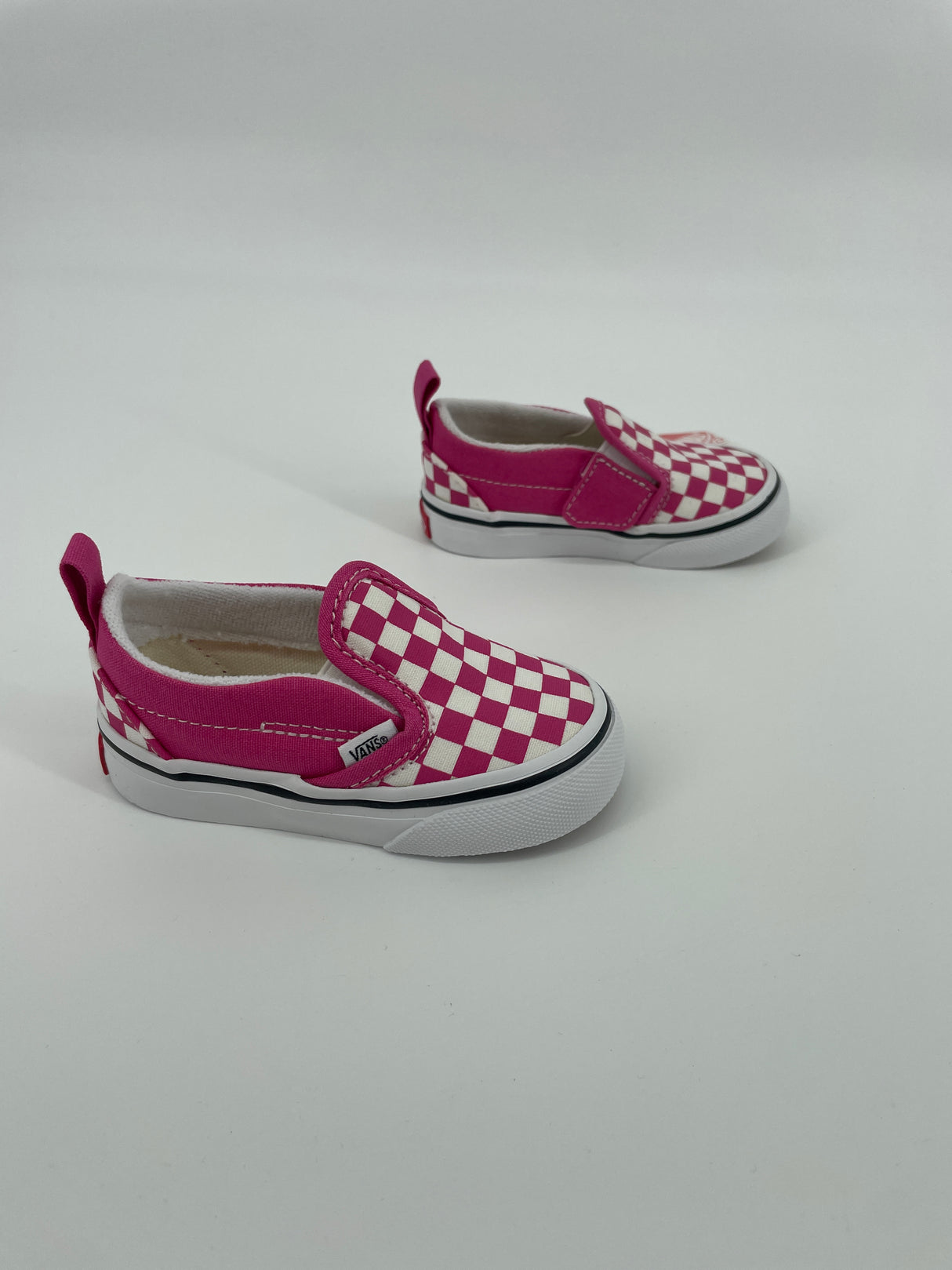 Slip On Classic Roze Wit Geblokt Maat 21