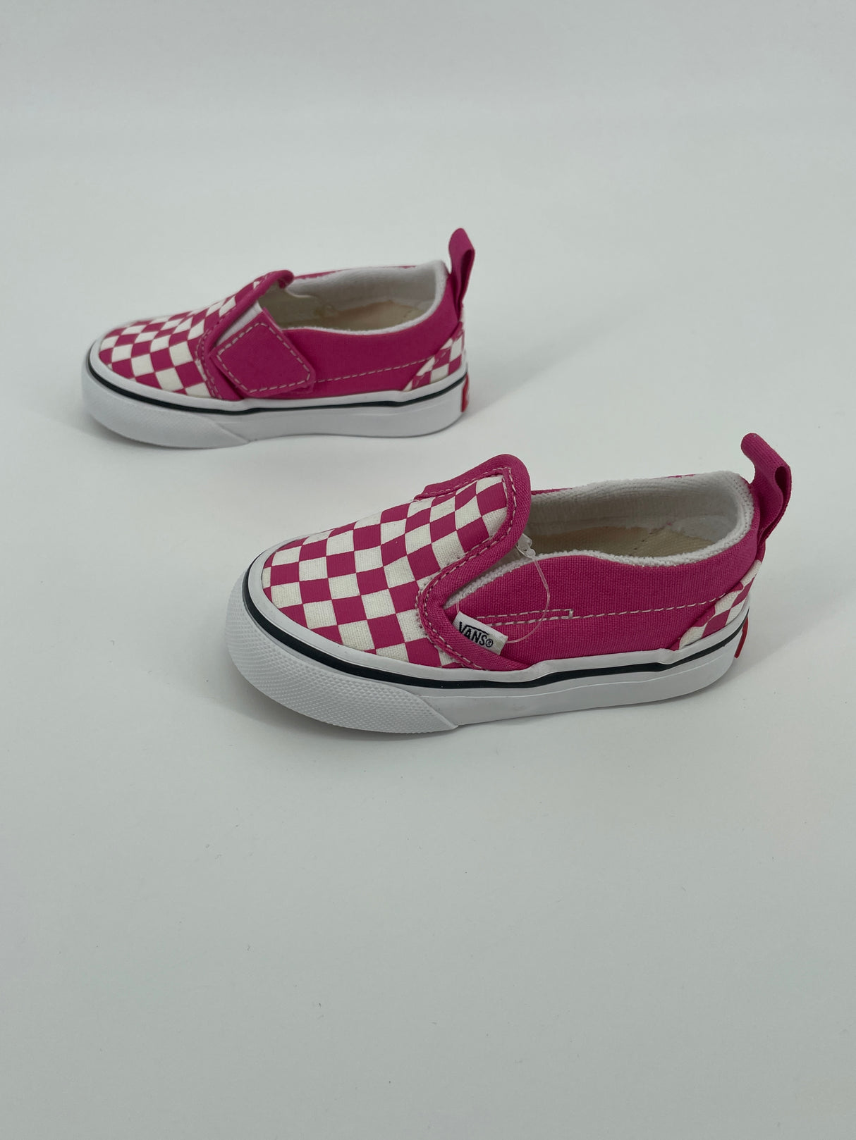 Slip On Classic Roze Wit Geblokt Maat 21