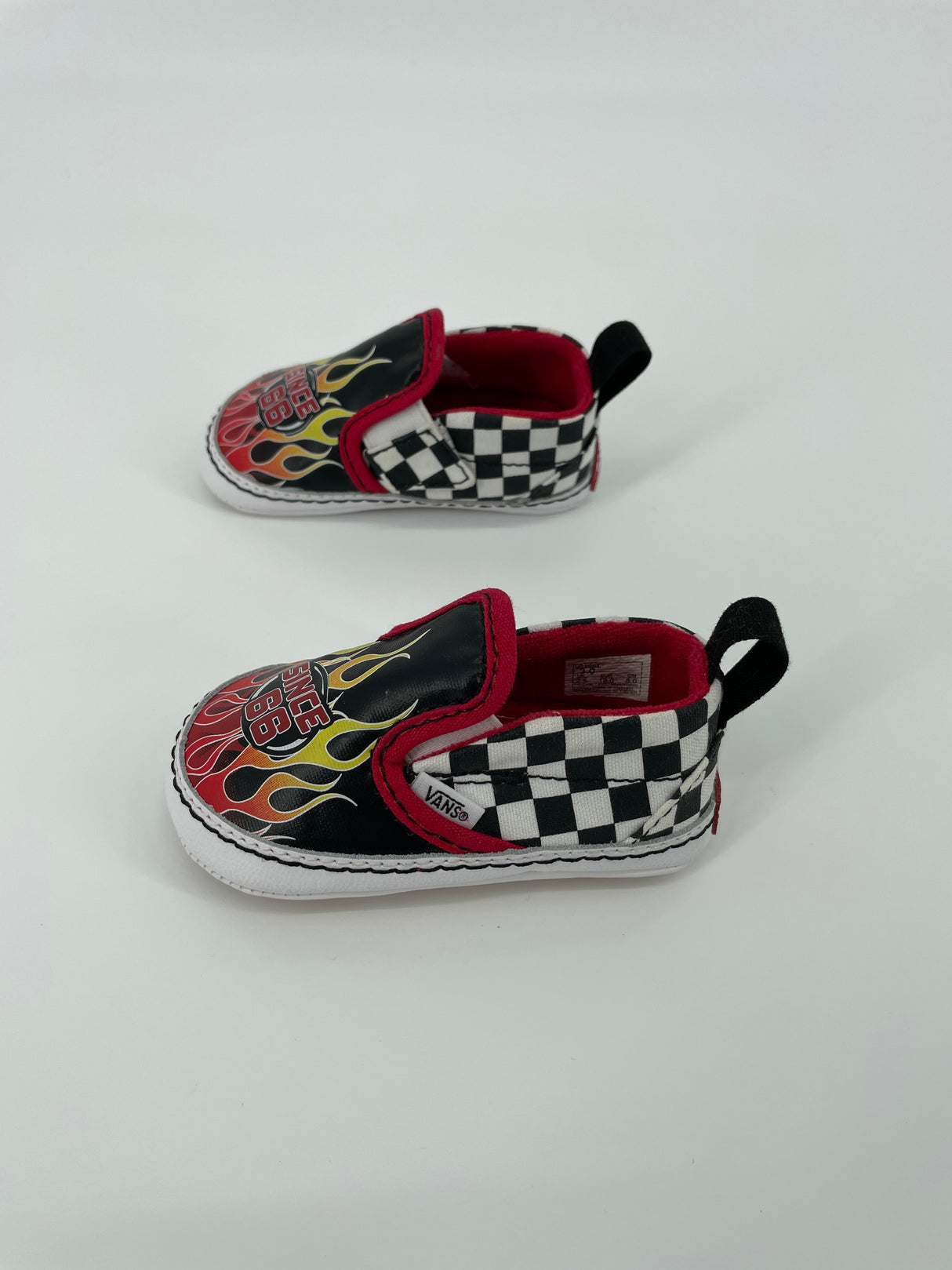 Slip On V Crib Baby Schoen Race Vlammen Maat 18