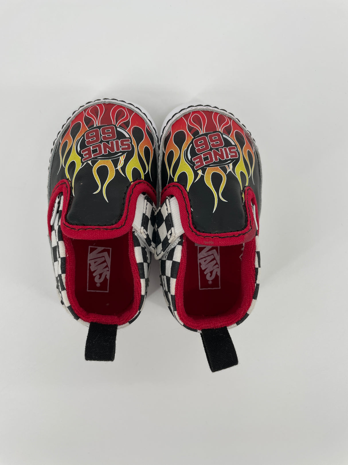 Slip On V Crib Baby Schoen Race Vlammen Maat 18