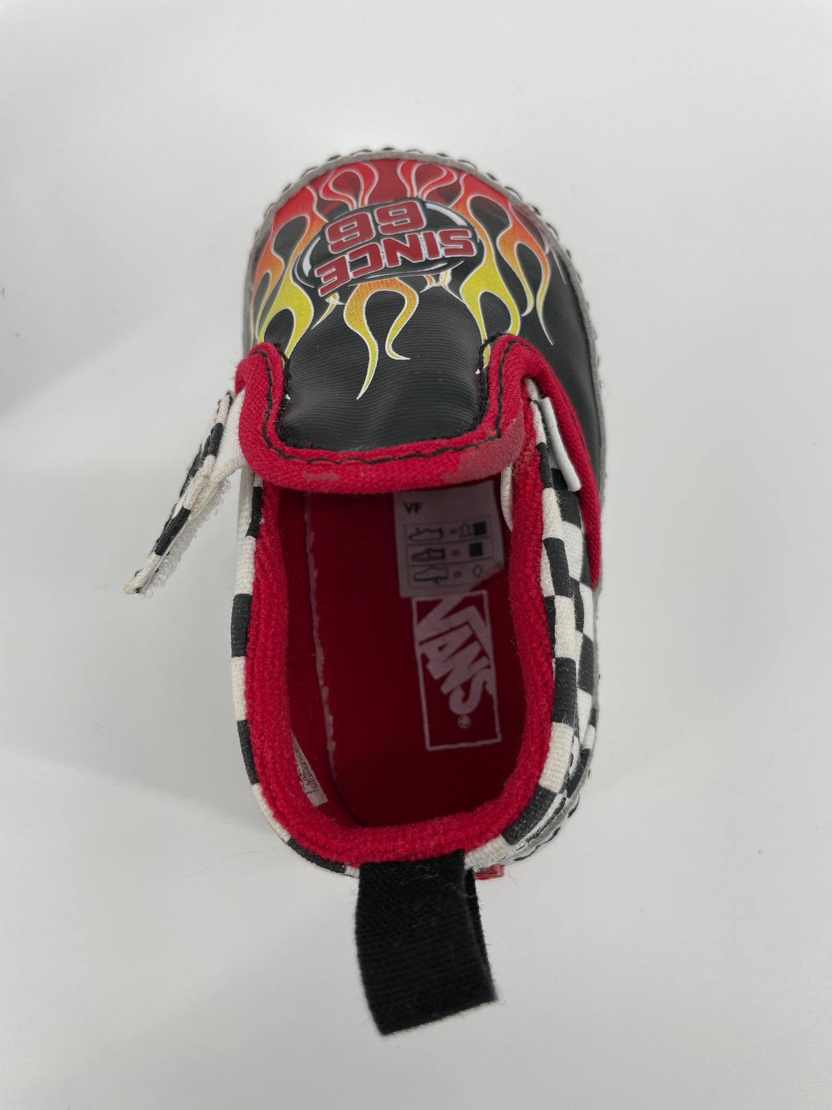 Slip On V Crib Baby Schoen Race Vlammen Maat 18