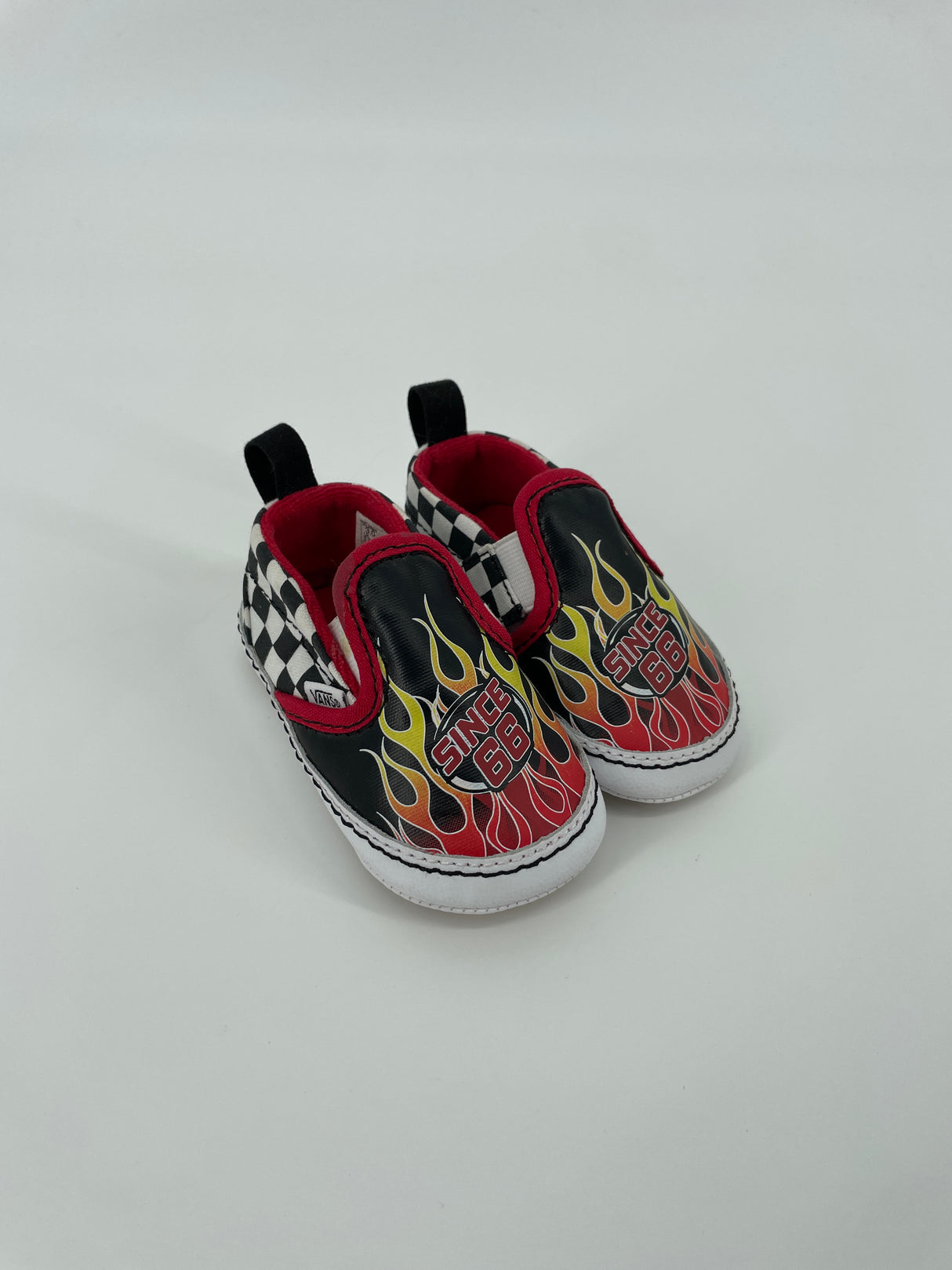 Slip On V Crib Baby Schoen Race Vlammen Maat 18